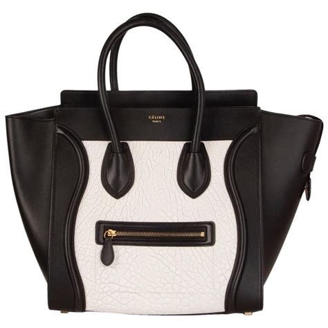 celine bag black white|Celine bag prices.